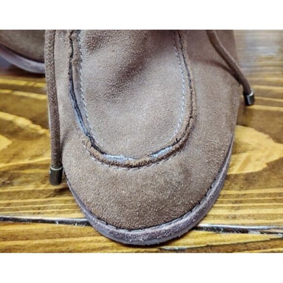 Gianni Bini Brown Leather Fringe Pointy Ankle Western Boots Booties Size 9.5 - Picture 3 of 12